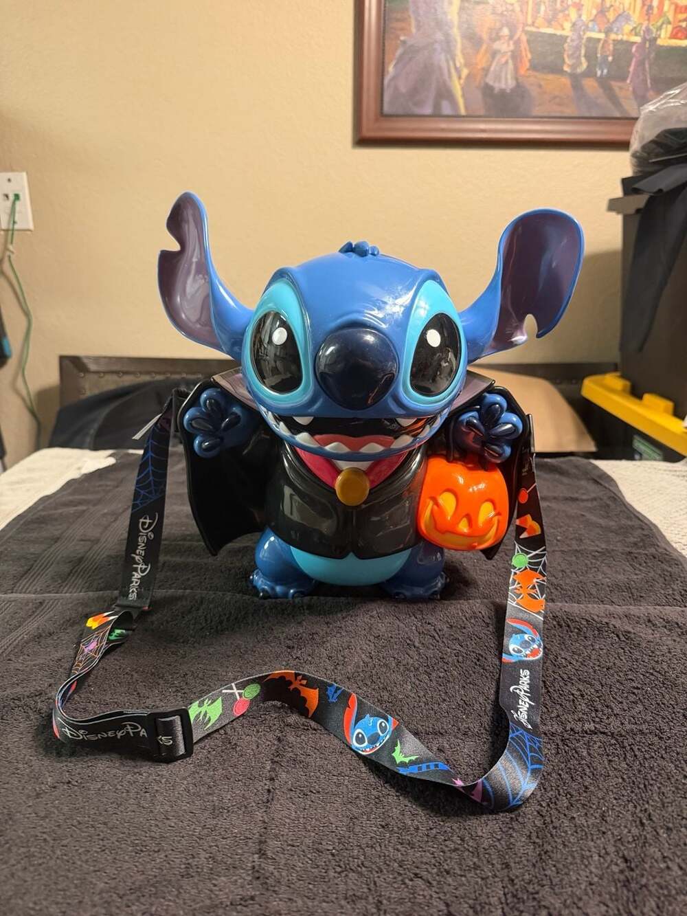 Disney Parks Halloween Vampire Stitch Popcorn Bucket